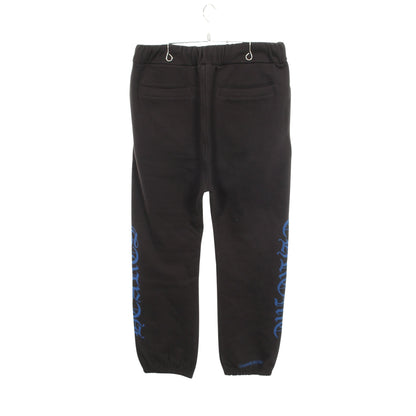 ホースシュー サイドロゴ スウェットパンツ コットン ブラック ブルー クロムハーツ ボトムス Chrome Hearts