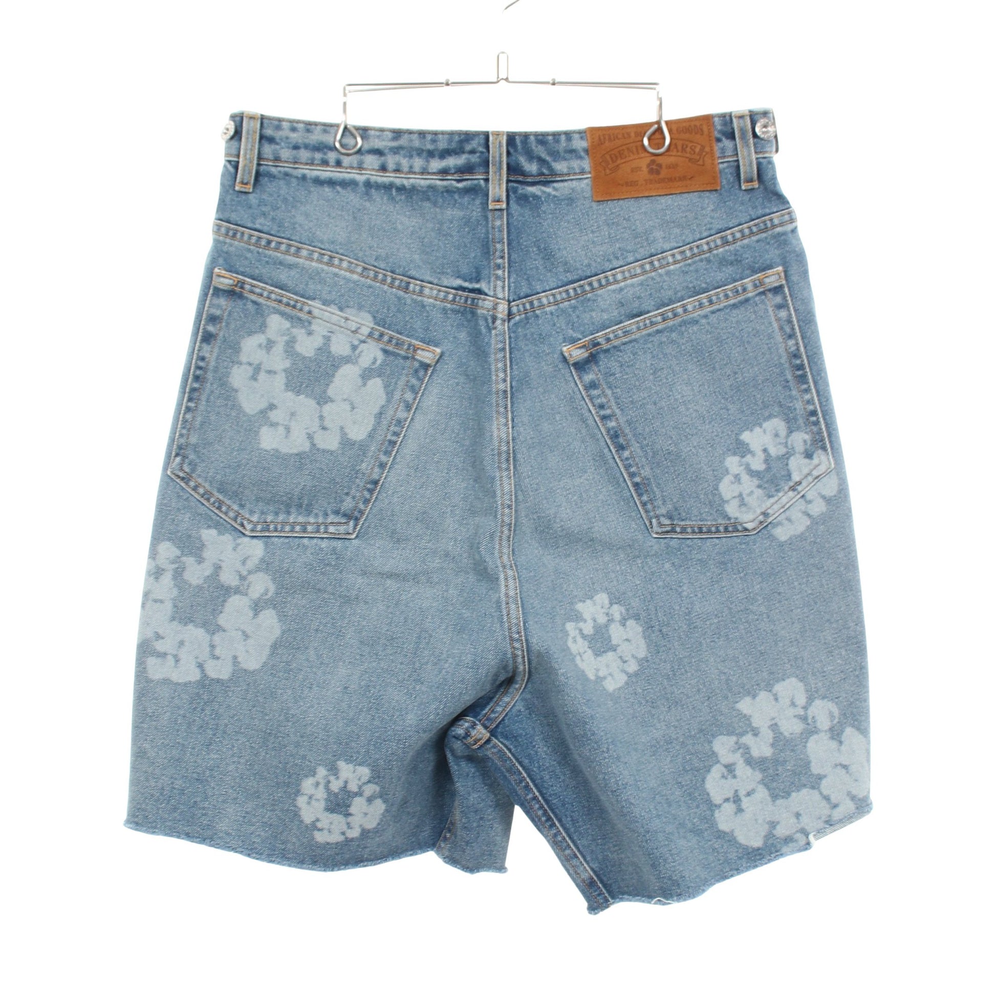 LASER WREATH DENIM SHORT ショート デニムパンツ コットン ブルー デニムティアーズ ボトムス Denim Tears