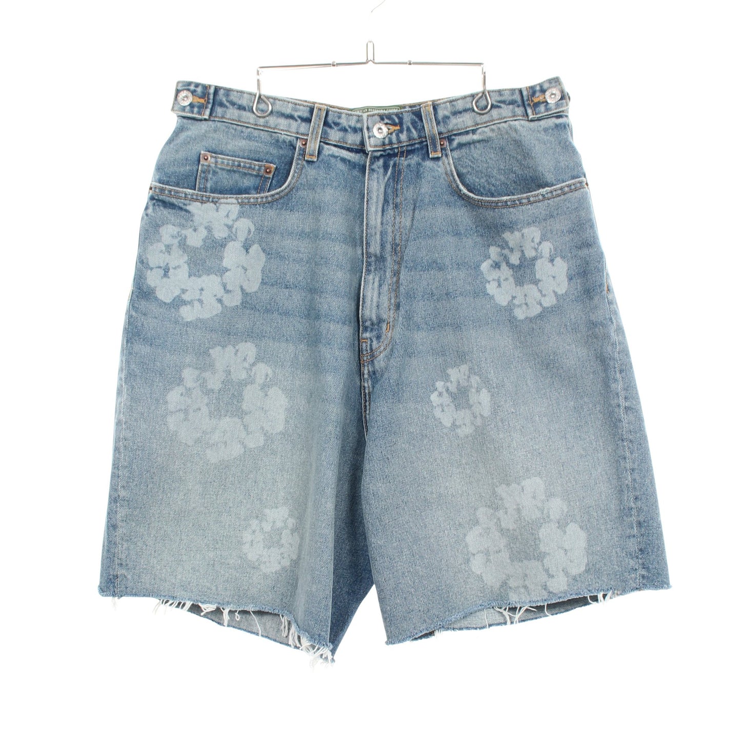 LASER WREATH DENIM SHORT ショート デニムパンツ コットン ブルー デニムティアーズ ボトムス Denim Tears