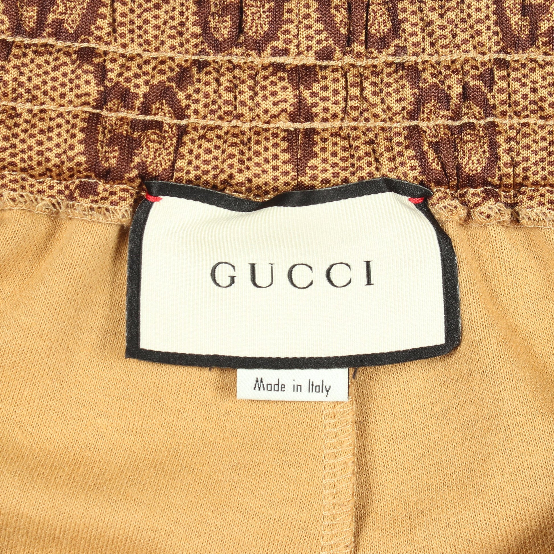 GG柄 ジャガード ジョガーパンツ コットン ライトブラウン ブラウン グッチ ボトムス GUCCI