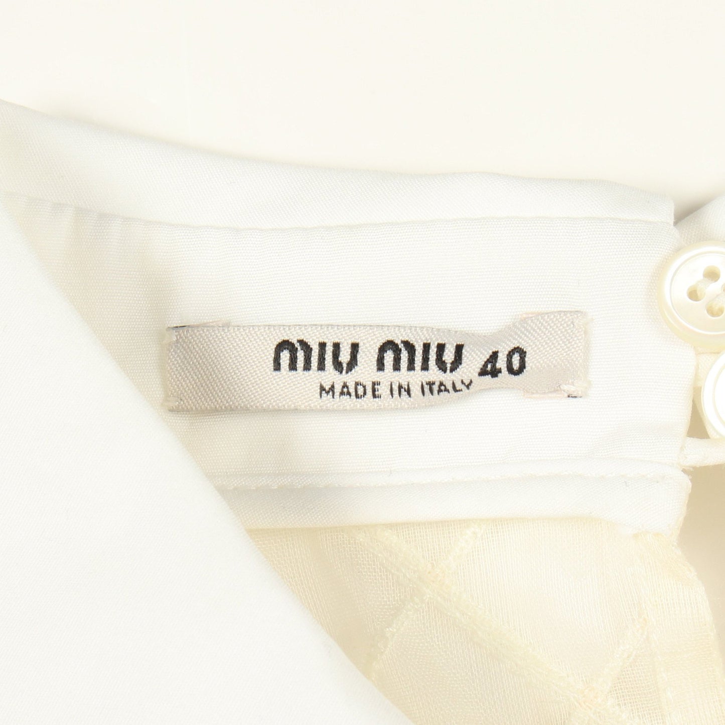 レース チェック ノースリーブ ワンピース ウール ネイビー ホワイト ミュウミュウ ワンピース miu miu