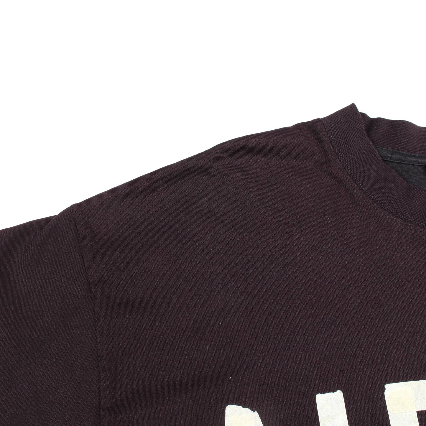 TAPE TYPE Tシャツ ドッキング プリーツ ワンピース コットン ダークパープル ブラック バレンシアガ ワンピース BALENCIAGA