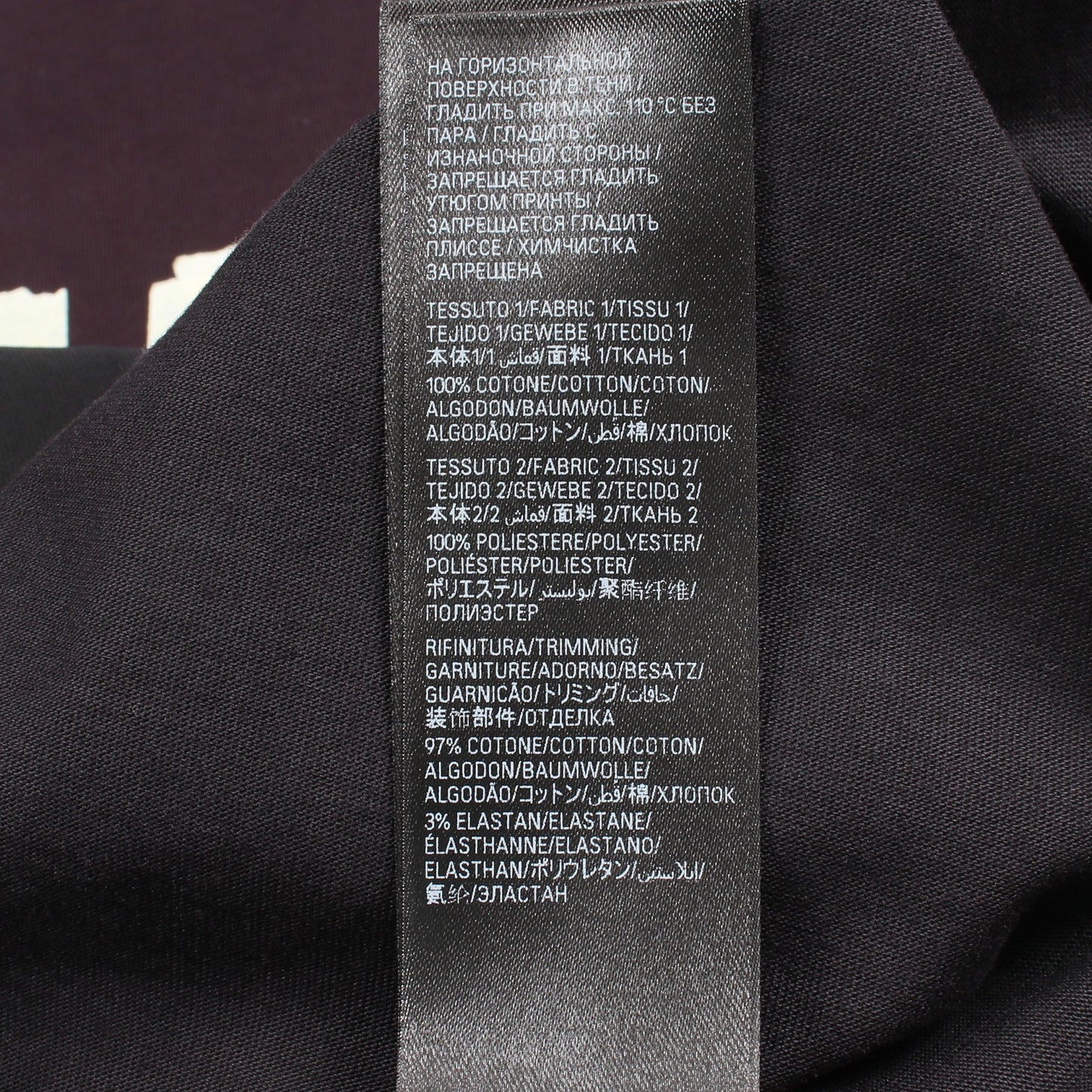 TAPE TYPE Tシャツ ドッキング プリーツ ワンピース コットン ダークパープル ブラック バレンシアガ ワンピース BALENCIAGA