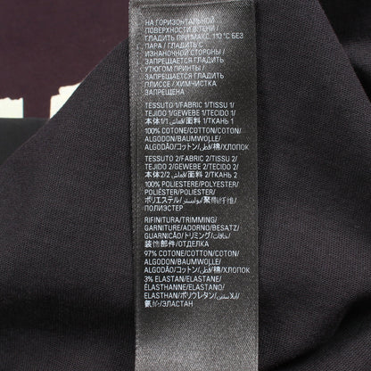TAPE TYPE Tシャツ ドッキング プリーツ ワンピース コットン ダークパープル ブラック バレンシアガ ワンピース BALENCIAGA
