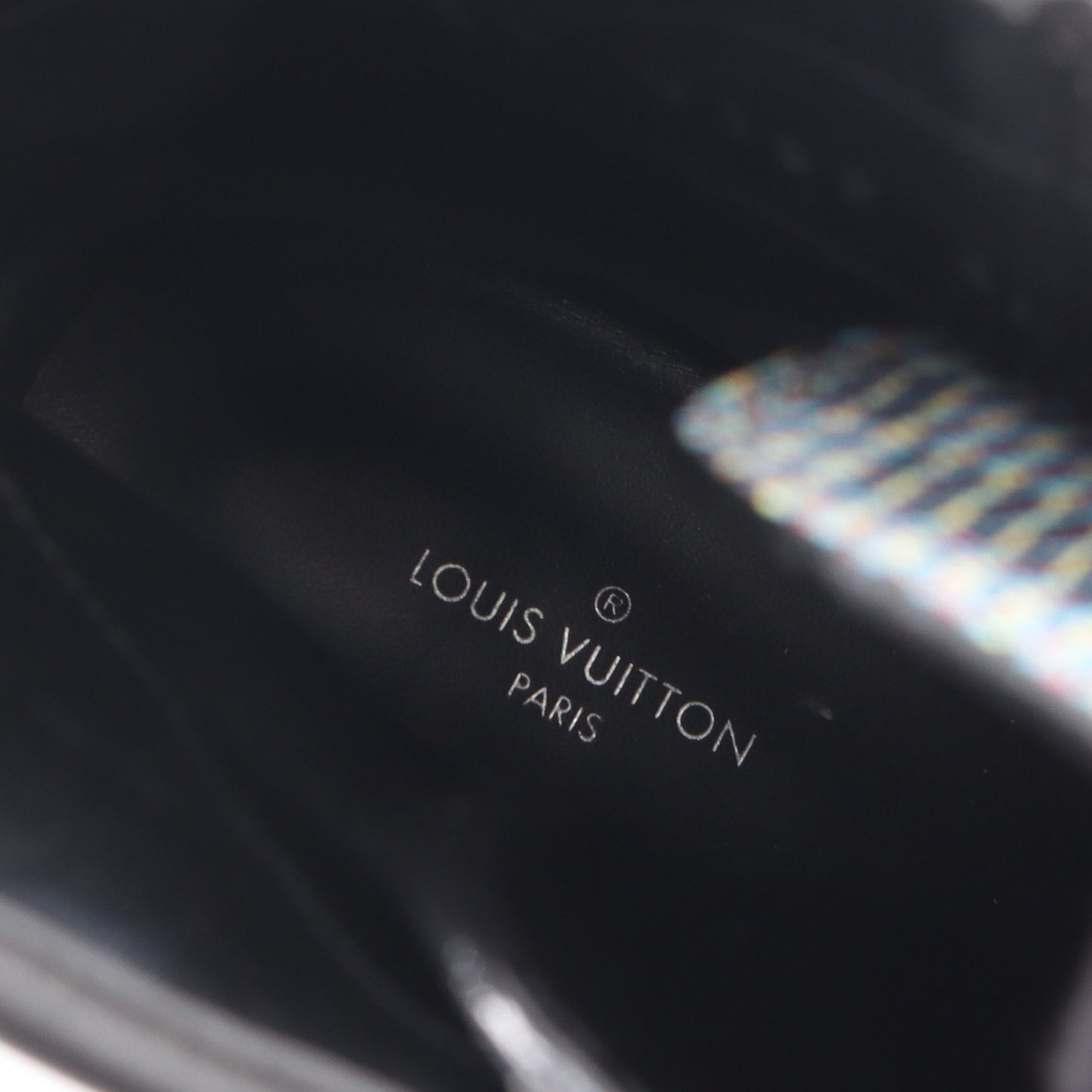 ローリエートライン モノグラム ショート ブーツ PVC レザー スエード ブラック マルチカラー ルイヴィトン シューズ LOUIS VUITTON
