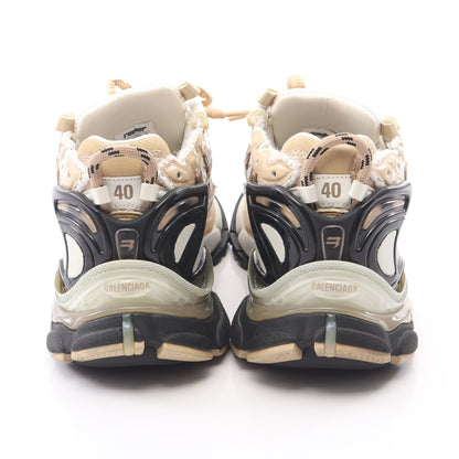 RUNNER ランナー スニーカー ファブリック エナメルレザー オフホワイト ベージュ バレンシアガ シューズ BALENCIAGA