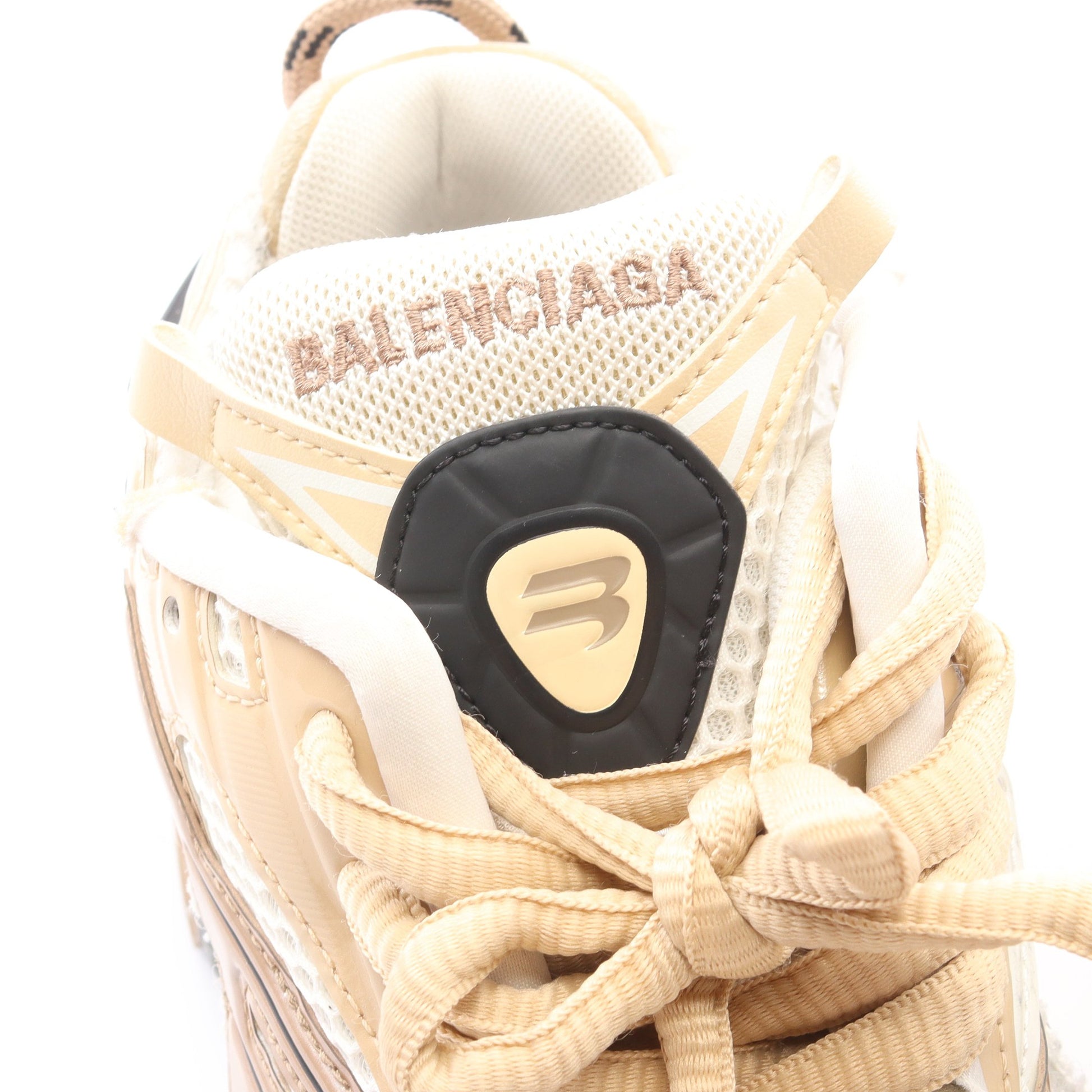 RUNNER ランナー スニーカー ファブリック エナメルレザー オフホワイト ベージュ バレンシアガ シューズ BALENCIAGA