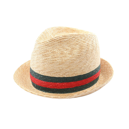 シェリーライン ハット ストロー ベージュ グリーン レッド グッチ 財布・小物 GUCCI