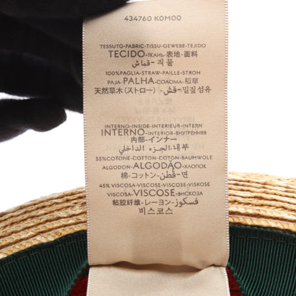 シェリーライン ハット ストロー ベージュ グリーン レッド グッチ 財布・小物 GUCCI