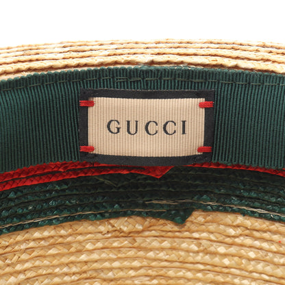 シェリーライン ハット ストロー ベージュ グリーン レッド グッチ 財布・小物 GUCCI