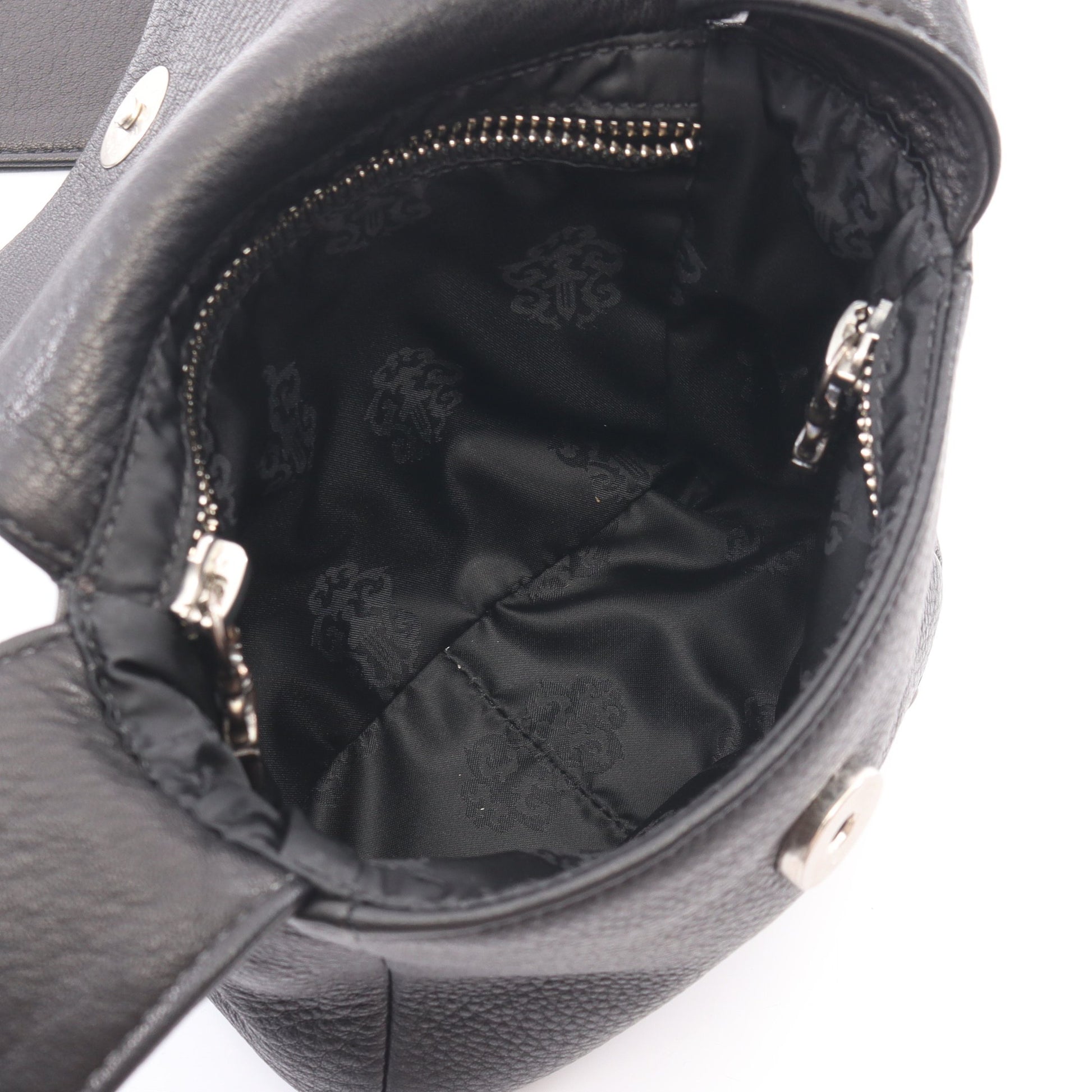 HOT POT ショルダーバッグ レザー ブラック クロムハーツ バッグ Chrome Hearts