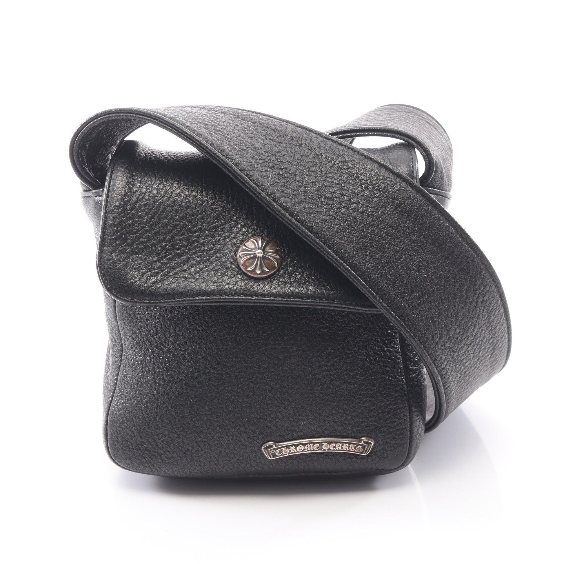 HOT POT ショルダーバッグ レザー ブラック クロムハーツ バッグ Chrome Hearts