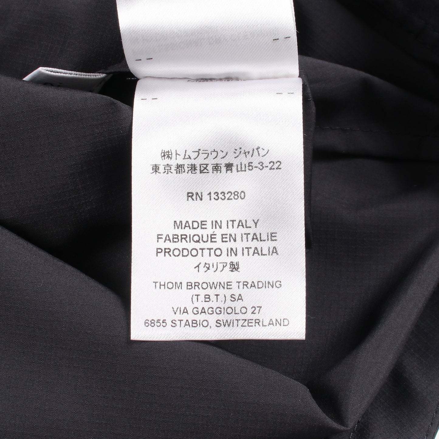 スプリングコート ネイビー トムブラウン アウター THOM BROWNE