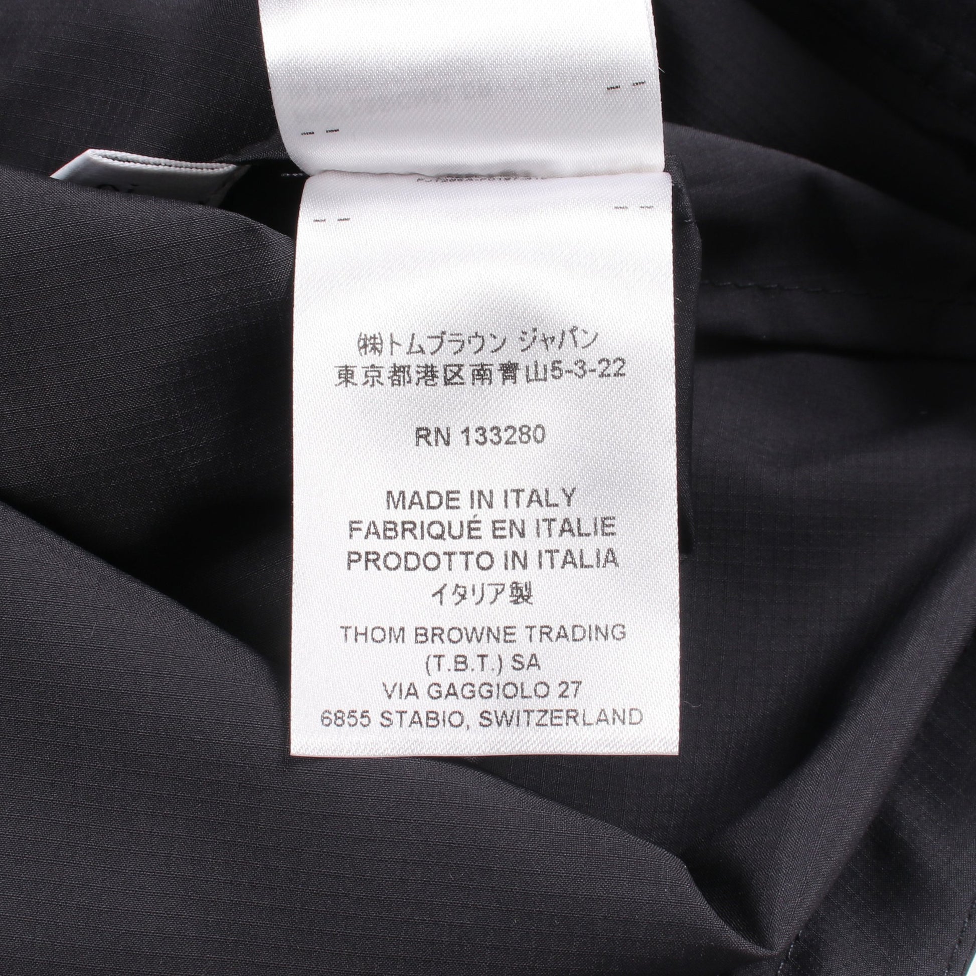 スプリングコート ネイビー トムブラウン アウター THOM BROWNE