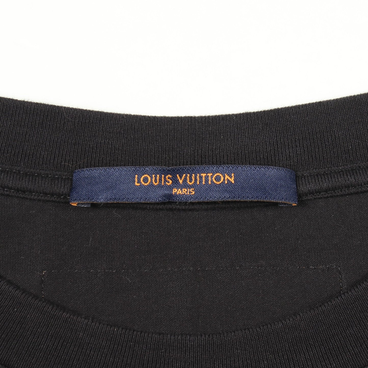 LVフェード プリンテッド ロングスリーブ 長袖Tシャツ コットン ブラック マルチカラー ルイヴィトン トップス LOUIS VUITTON