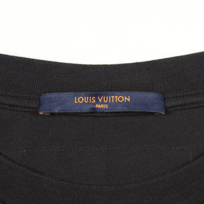 LVフェード プリンテッド ロングスリーブ 長袖Tシャツ コットン ブラック マルチカラー ルイヴィトン トップス LOUIS VUITTON