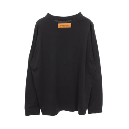 LVフェード プリンテッド ロングスリーブ 長袖Tシャツ コットン ブラック マルチカラー ルイヴィトン トップス LOUIS VUITTON