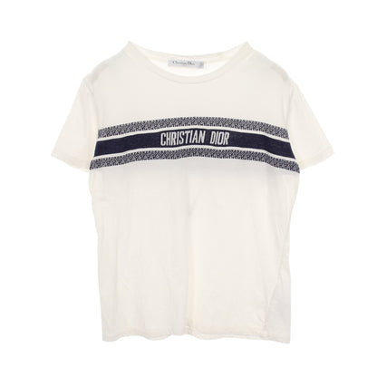 シグネチャーバンド 半袖Tシャツ コットン ホワイト ネイビー クリスチャンディオール トップス Christian Dior