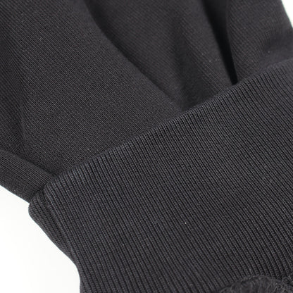 ロゴ刺繍 プルオーバーパーカー コットン ブラック バレンシアガ トップス BALENCIAGA
