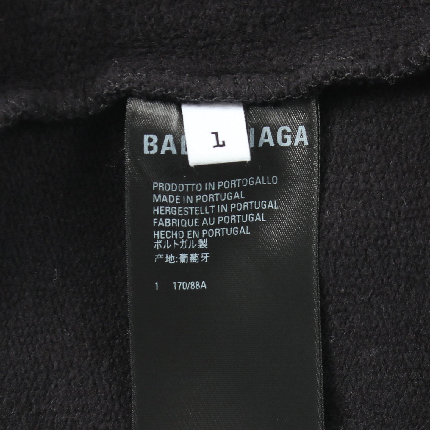 ロゴ刺繍 プルオーバーパーカー コットン ブラック バレンシアガ トップス BALENCIAGA