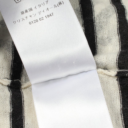 L'UMION FAIT A FORCE 半袖 ニット リネン カシミヤ オフホワイト ブラック クリスチャンディオール トップス Christian Dior