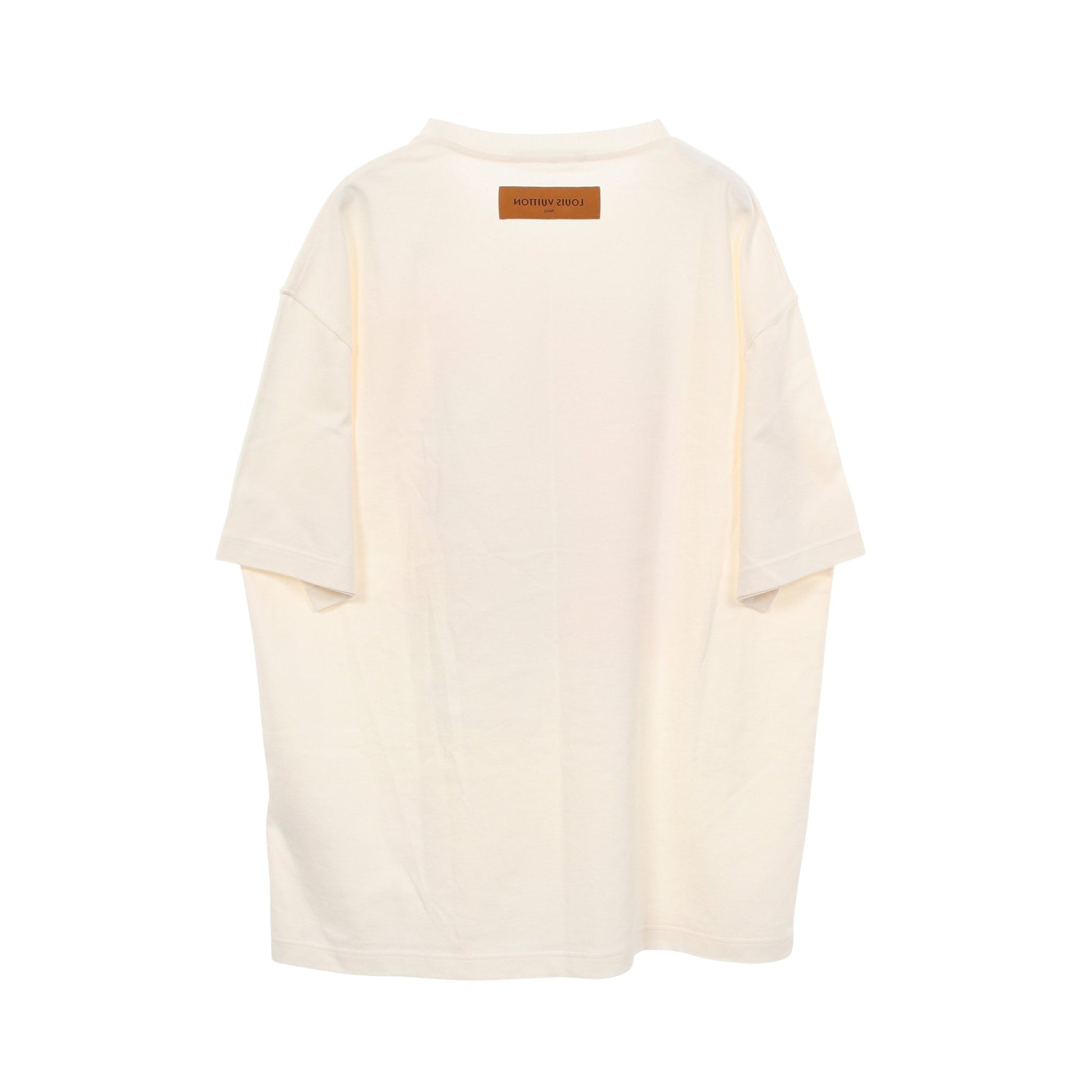 フラワータペストリープリント スウェット 半袖Tシャツ コットン ホワイト マルチカラー ルイヴィトン トップス LOUIS VUITTON