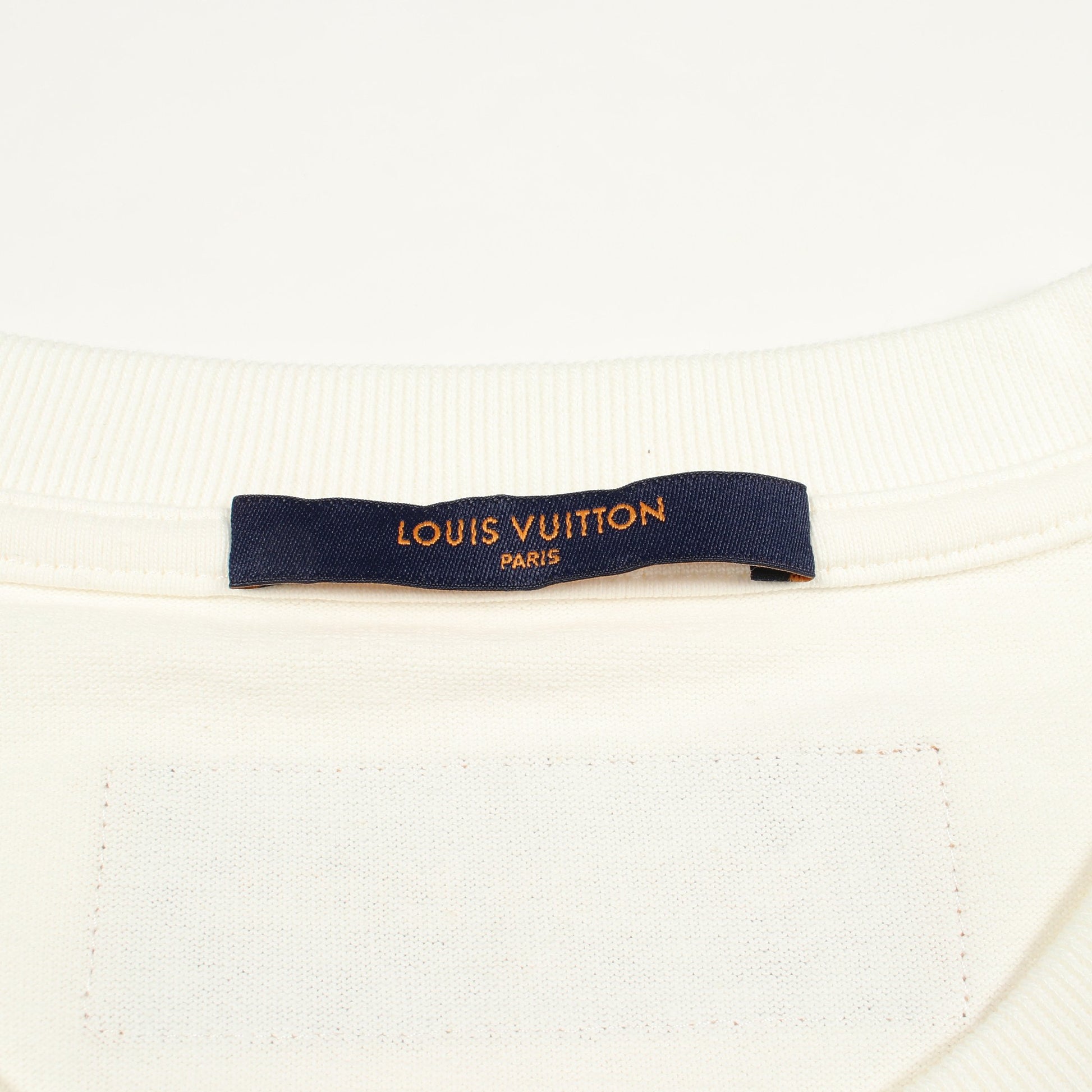 フラワータペストリープリント スウェット 半袖Tシャツ コットン ホワイト マルチカラー ルイヴィトン トップス LOUIS VUITTON