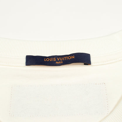 フラワータペストリープリント スウェット 半袖Tシャツ コットン ホワイト マルチカラー ルイヴィトン トップス LOUIS VUITTON