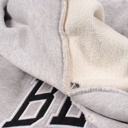 ROUND HOODIE ユーズド加工 ダメージ加工 プルオーバーパーカー コットン グレー バレンシアガ トップス BALENCIAGA
