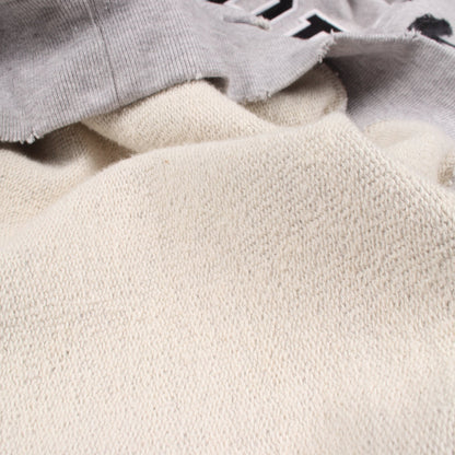 ROUND HOODIE ユーズド加工 ダメージ加工 プルオーバーパーカー コットン グレー バレンシアガ トップス BALENCIAGA