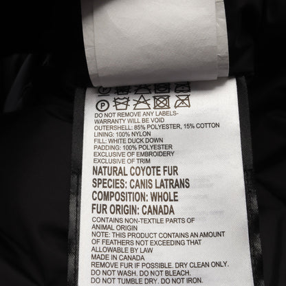 JASPER ジャスパー フード付き ダウンジャケット ブラック カナダグース アウター CANADA GOOSE
