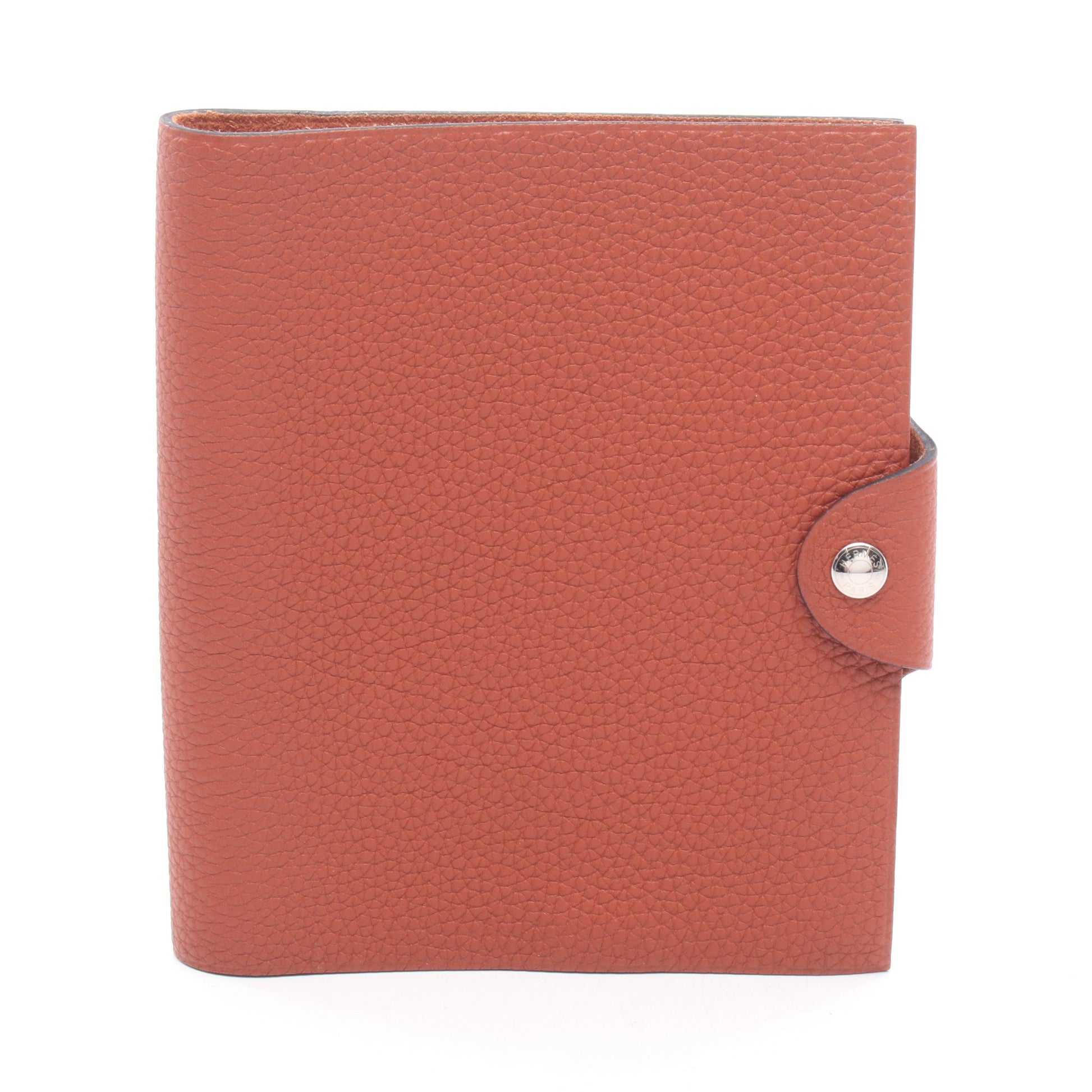 ユリスPM ブリック 手帳カバー トゴ ブラウン シルバー金具 A刻印 エルメス 財布・小物 HERMES