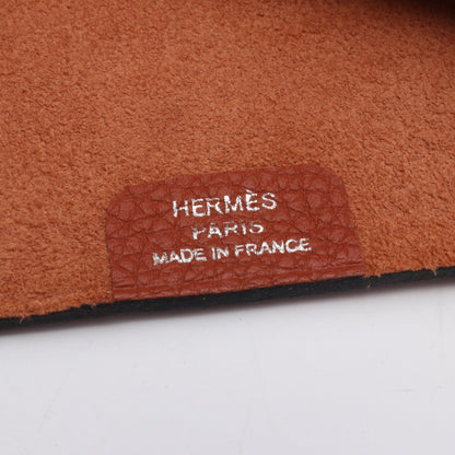 ユリスPM ブリック 手帳カバー トゴ ブラウン シルバー金具 A刻印 エルメス 財布・小物 HERMES