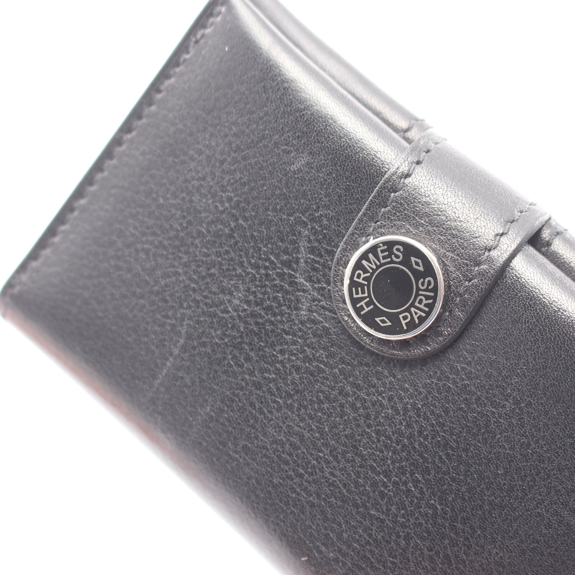 R.M.S カードケース エヴァーグレイン ブラック シルバー金具 W刻印 エルメス 財布・小物 HERMES