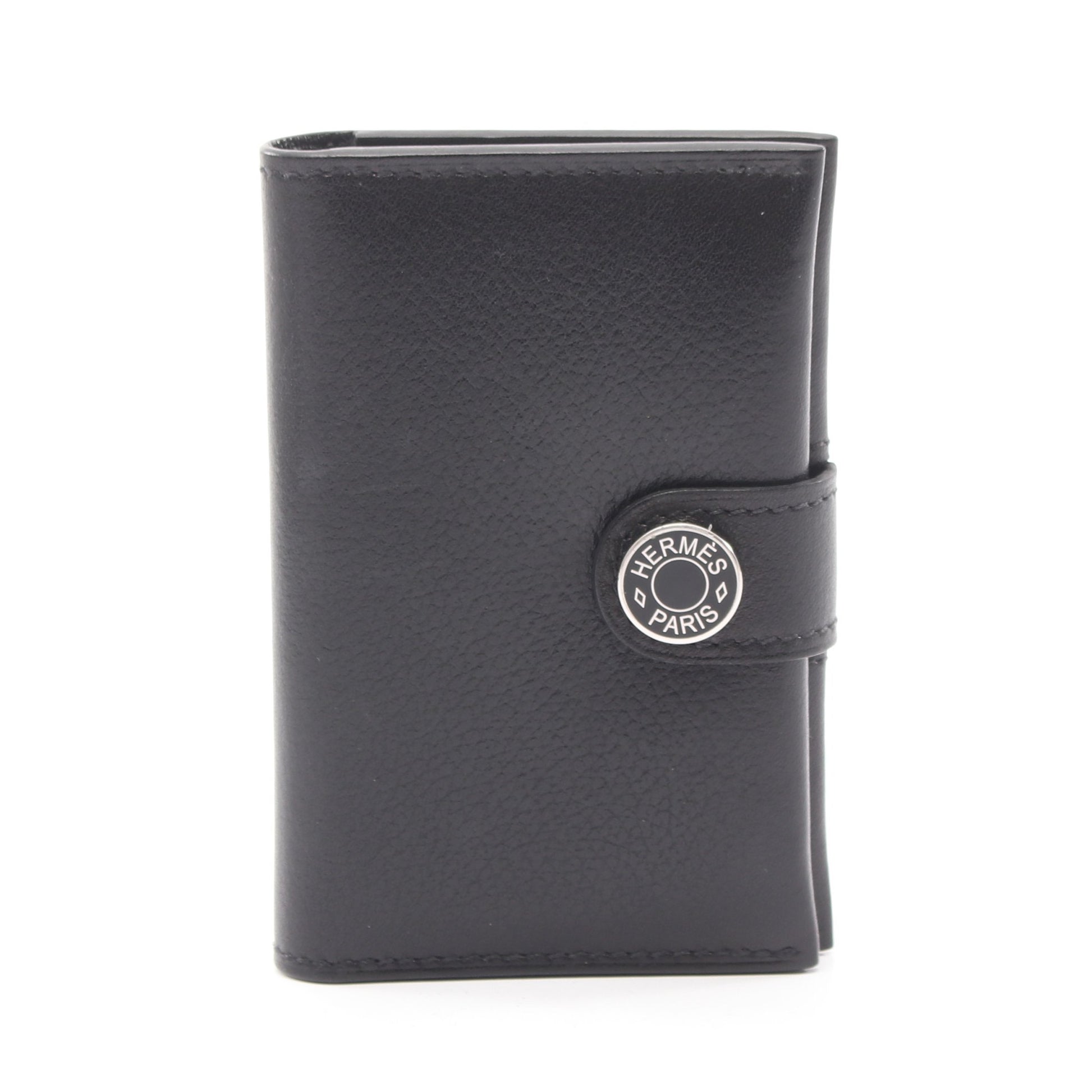 R.M.S カードケース エヴァーグレイン ブラック シルバー金具 W刻印 エルメス 財布・小物 HERMES