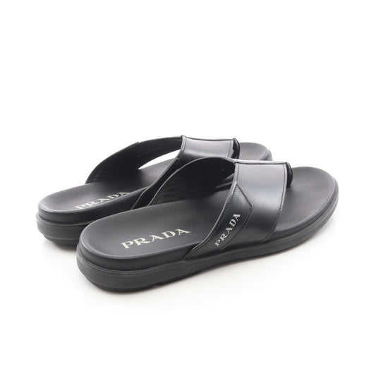 トングサンダル レザー ブラック プラダ シューズ PRADA