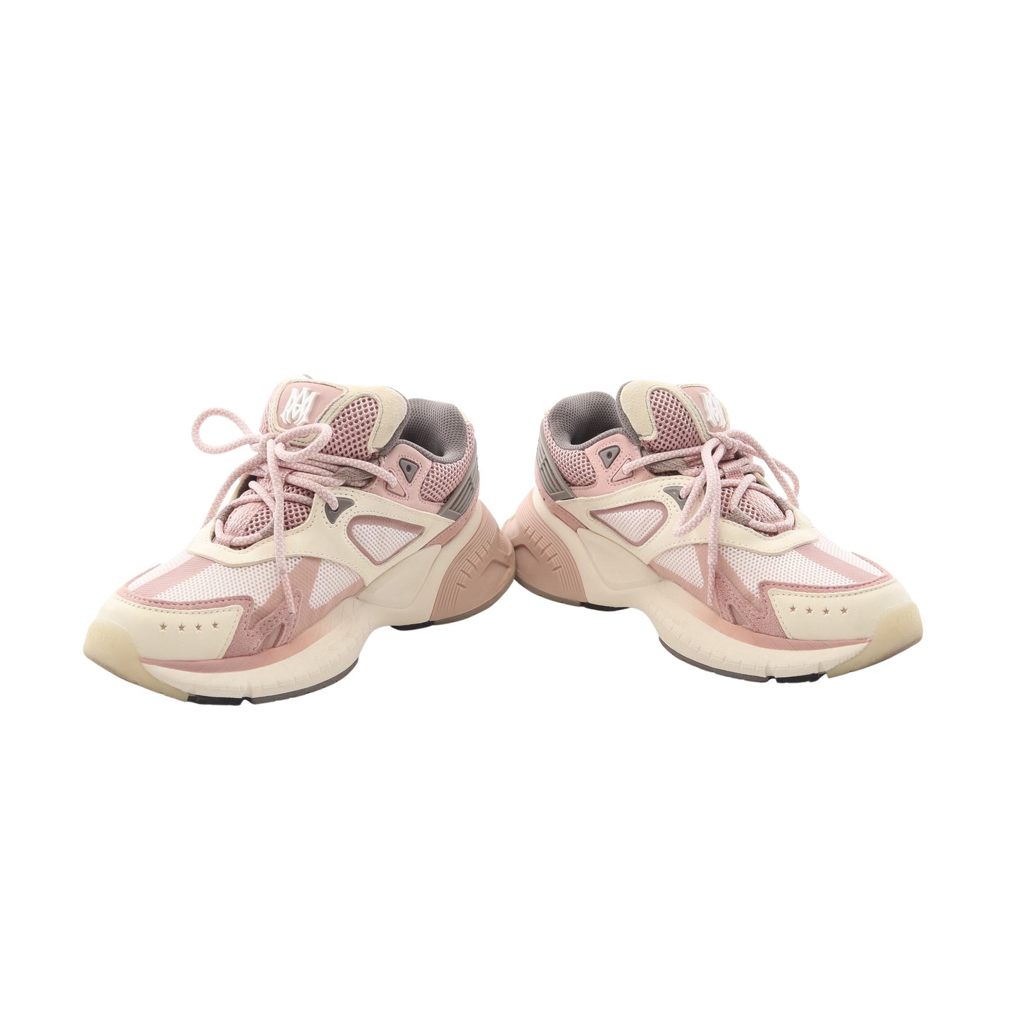 MA RUNNER スニーカー ファブリック レザー ピンク オフホワイト アミリ シューズ AMIRI