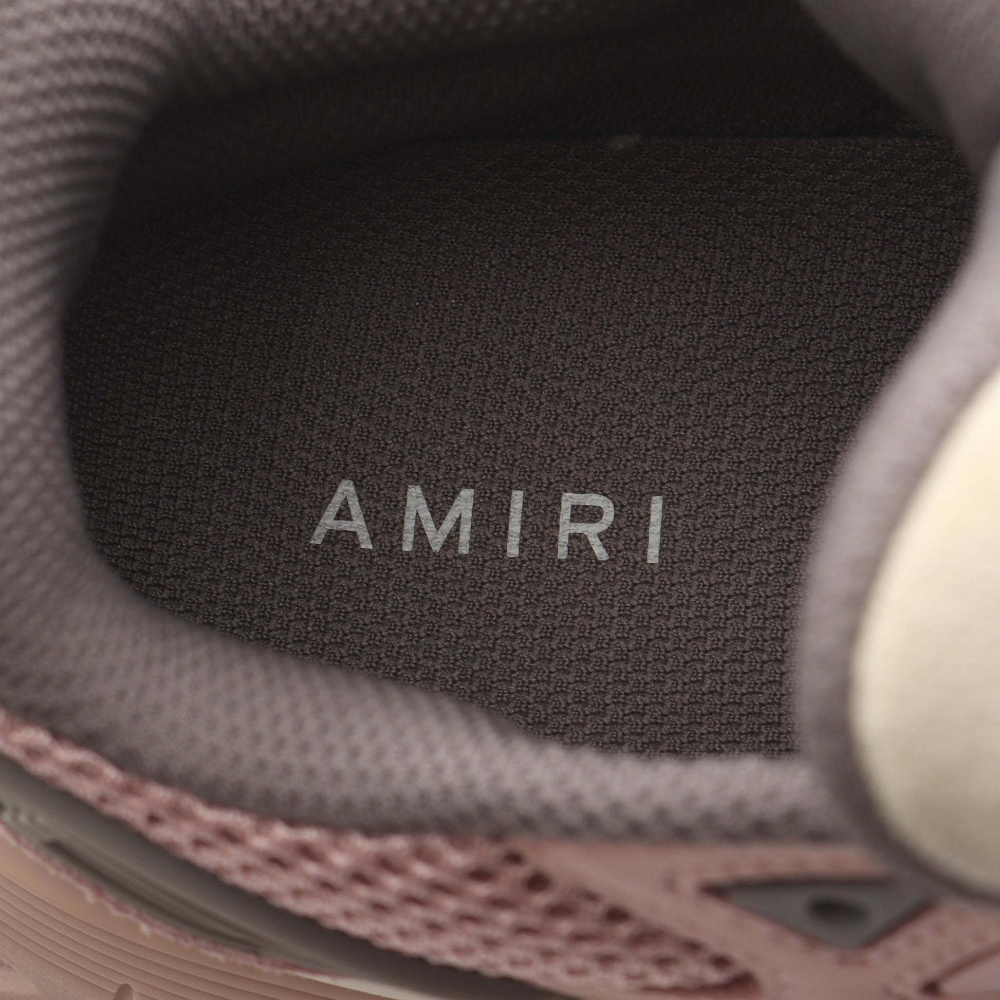 MA RUNNER スニーカー ファブリック レザー ピンク オフホワイト アミリ シューズ AMIRI