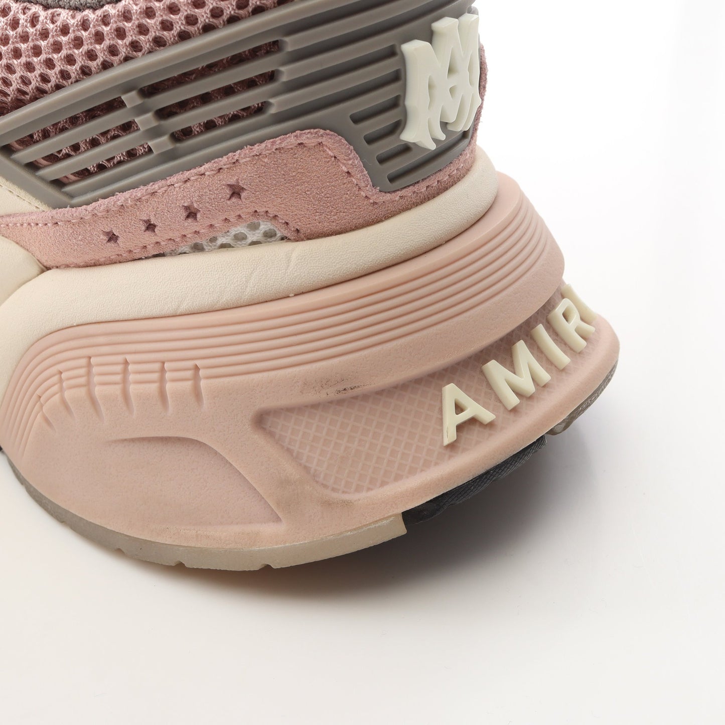MA RUNNER スニーカー ファブリック レザー ピンク オフホワイト アミリ シューズ AMIRI