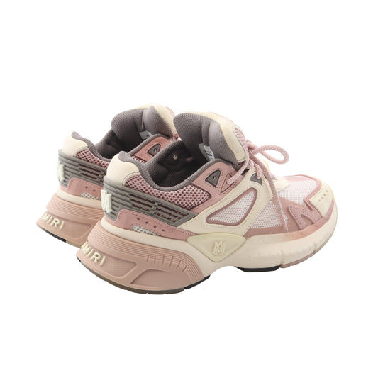 MA RUNNER スニーカー ファブリック レザー ピンク オフホワイト アミリ シューズ AMIRI