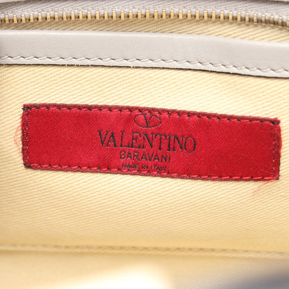 ロックスタッズ 2WAY ハンドバッグ レザー ライトグレー ヴァレンティノガラヴァーニ バッグ VALENTINO GARAVANI