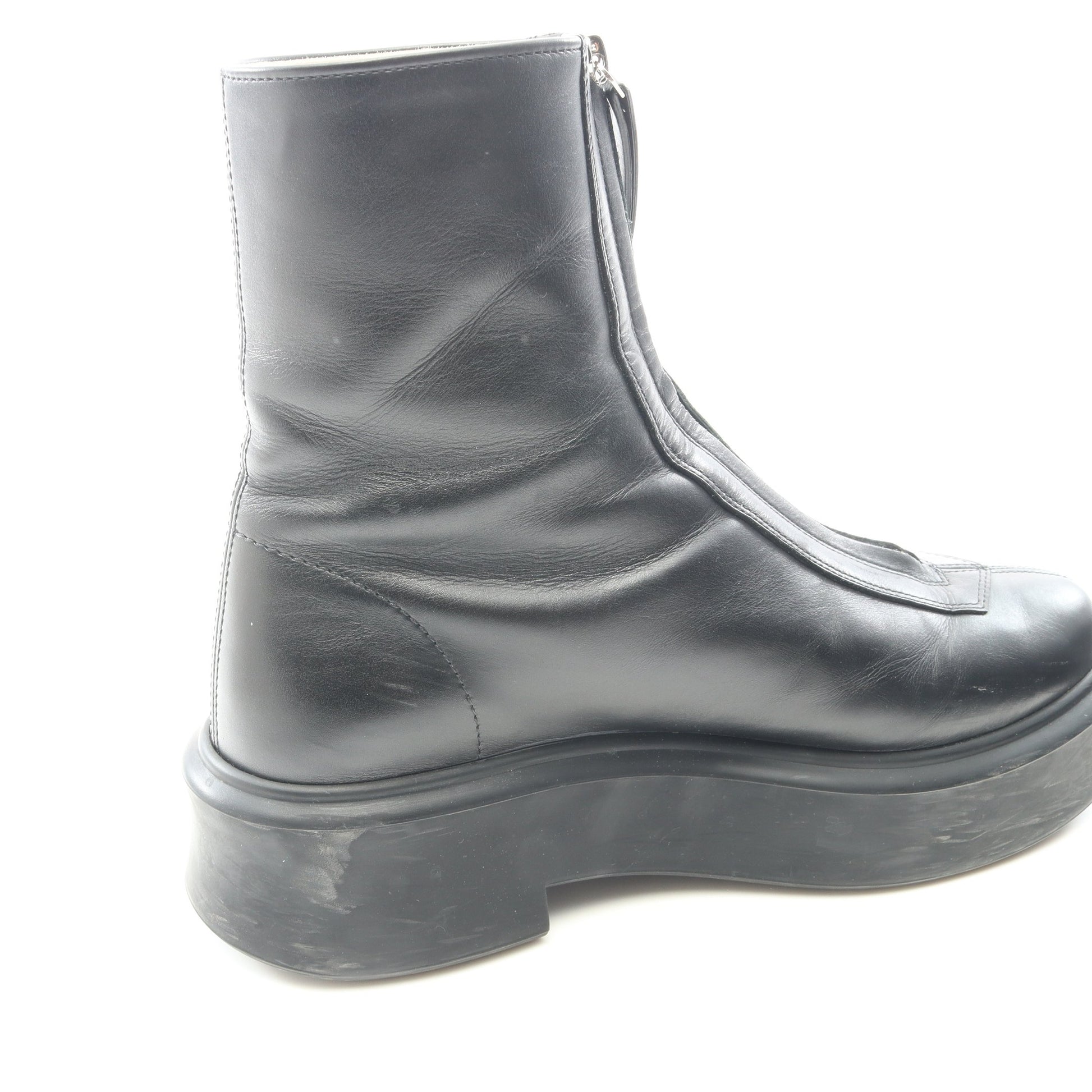 ZIPPED BOOT 1 ブーツ レザー ブラック ザロウ シューズ THE ROW