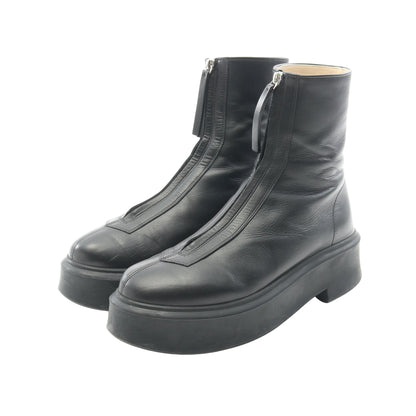 ZIPPED BOOT 1 ブーツ レザー ブラック ザロウ シューズ THE ROW