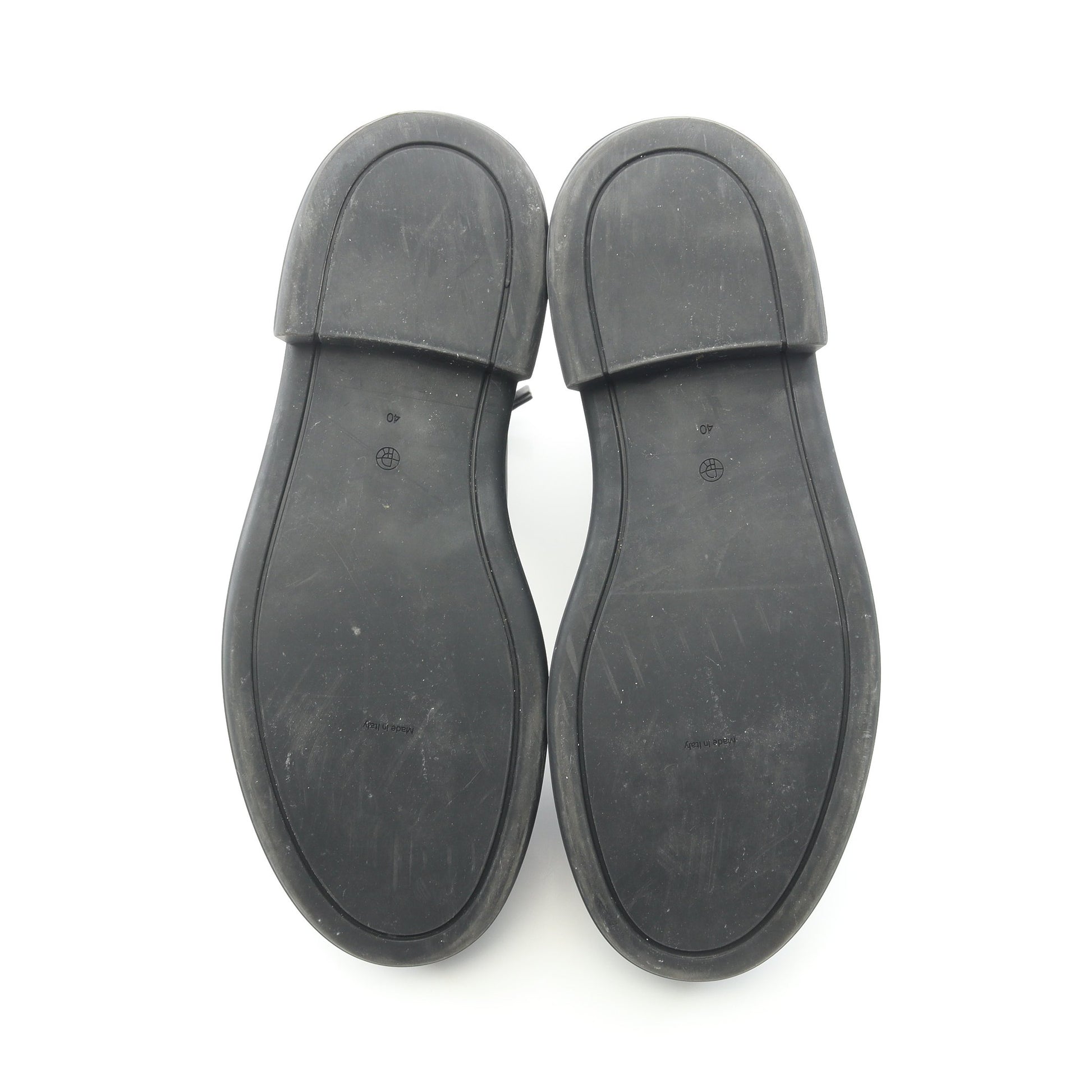 ZIPPED BOOT 1 ブーツ レザー ブラック ザロウ シューズ THE ROW