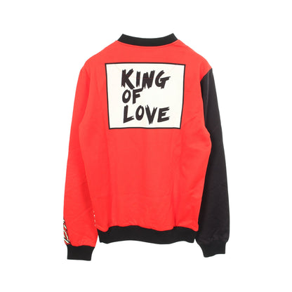 KING OF LOVE スウェットシャツ コットン ブラック レッド マルチカラー ドルチェアンドガッバーナ