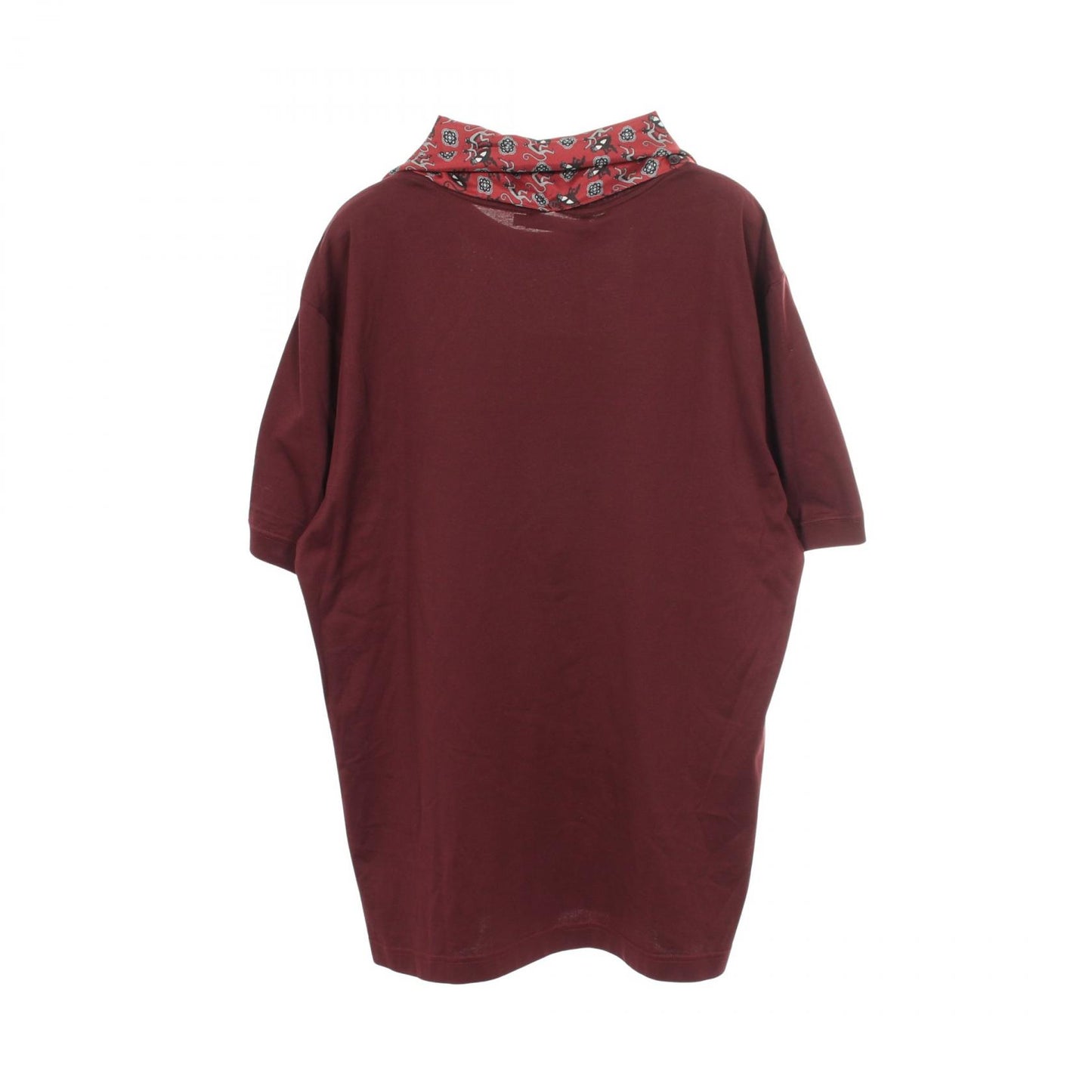 クルーネック 半袖Tシャツ コットン ボルドー ドルチェアンドガッバーナ