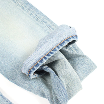 ダメージ加工 デニムパンツ コットン ライトブルー サンローランパリ