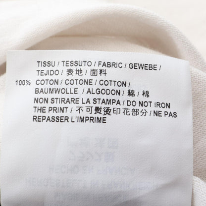 プリント 半袖Tシャツ コットン ライトグレー サンローランパリ