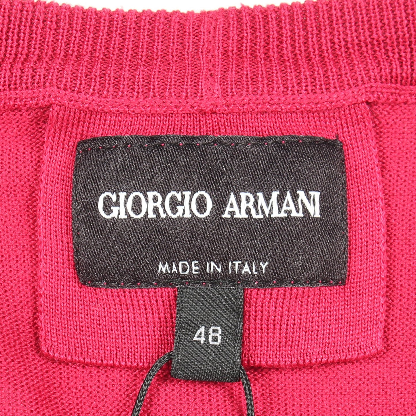 半袖 ニット シルク コットン ピンクパープル ジョルジオアルマーニ トップス GIORGIO ARMANI