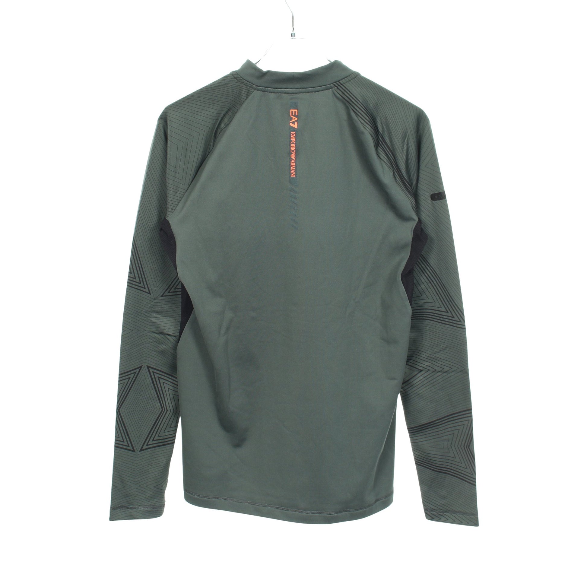 ロゴ 長袖Tシャツ グレーグリーン ブラック イーエーセブンエンポリオアルマーニ トップス EA7 EMPORIO ARMANI